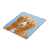 Nova Scotia Duck Tolling Retriever Dog Painting Tegeltje (Zijkant)