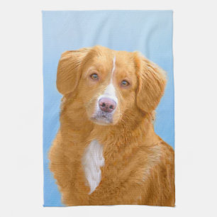 Nova Scotia Duck Tolling Retriever Dog Painting Theedoek