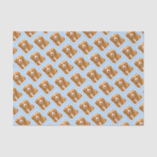 Nova Scotia Duck Tolling Retriever Dog Painting Tissuepapier (Voorkant)