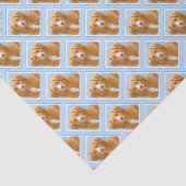 Nova Scotia Duck Tolling Retriever Dog Painting Tissuepapier (Detail)