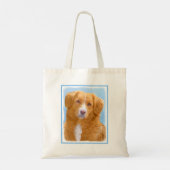 Nova Scotia Duck Tolling Retriever Dog Painting Tote Bag (Achterkant)