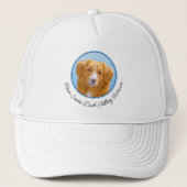 Nova Scotia Duck Tolling Retriever Dog Painting Trucker Pet (Voorkant)