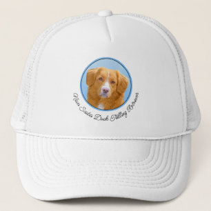 Nova Scotia Duck Tolling Retriever Dog Painting Trucker Pet