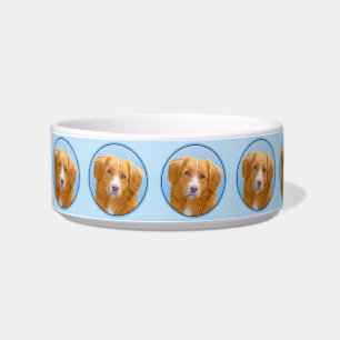 Nova Scotia Duck Tolling Retriever Dog Painting Voerbakje