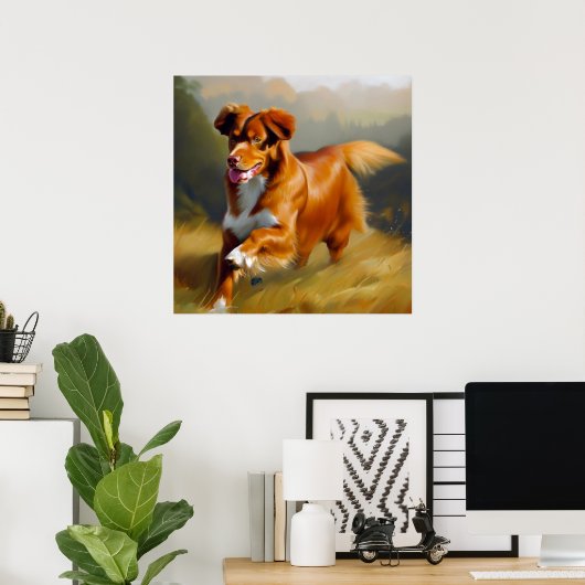 Nova Scotia Duck-Tolling Retriever Dog Poster (Thuiskantoor)