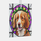 Nova Scotia Duck Tolling Retriever "Gevlekt" Glas Ornament (Voorkant Rechts)