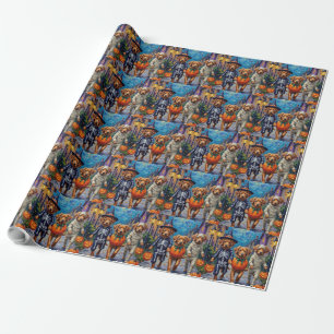 Nova Scotia Duck Tolling Retriever Halloween Cadeaupapier