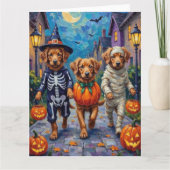 Nova Scotia Duck Tolling Retriever Halloween Kaart (Voorkant)