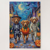 Nova Scotia Duck Tolling Retriever Halloween Legpuzzel (Verticaal)