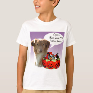Nova Scotia Duck Tolling Retriever Halloween Snoep T-shirt