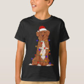 Nova Scotia Duck Tolling Retriever Hond Dragen CHR T-shirt (Voorkant)