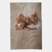Nova Scotia Duck Tolling Retriever hond Theedoek (Verticaal)