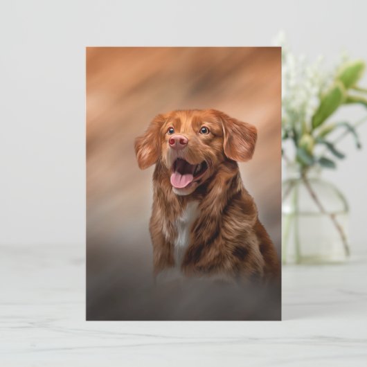 Nova Scotia Duck Tolling Retriever Kaart (Staand voorkant)