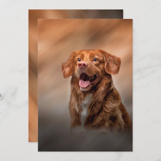 Nova Scotia Duck Tolling Retriever Kaart (Voorkant / Achterkant)