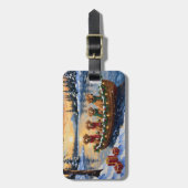 Nova Scotia Duck Tolling Retriever Kerstboot Bagagelabel (Voorkant verticaal)
