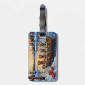 Nova Scotia Duck Tolling Retriever Kerstboot Bagagelabel (Achterkant verticaal)