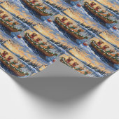 Nova Scotia Duck Tolling Retriever Kerstboot Cadeaupapier (Hoek)