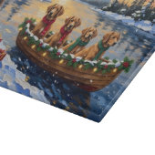 Nova Scotia Duck Tolling Retriever Kerstboot Snijplank (Hoek)