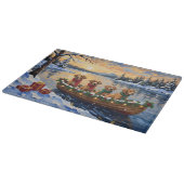Nova Scotia Duck Tolling Retriever Kerstboot Snijplank (Hoek)