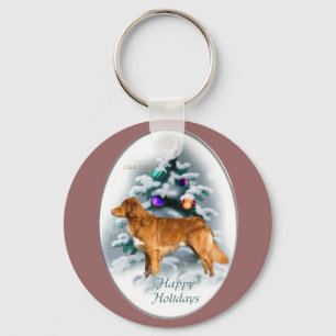 Nova Scotia Duck Tolling Retriever Kerstcadeaus Sleutelhanger