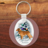 Nova Scotia Duck Tolling Retriever kerstcadeautjes Sleutelhanger (Voorkant)