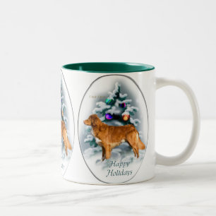 Nova Scotia Duck Tolling Retriever kerstcadeautjes Tweekleurige Koffiemok