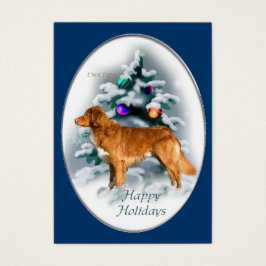Nova Scotia Duck Tolling Retriever kerstcadeautjes Visitekaartjes