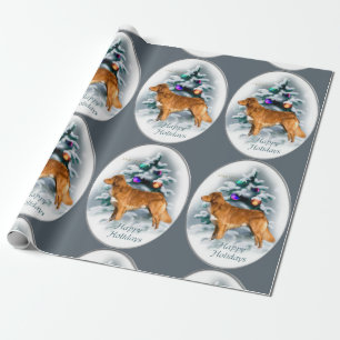 Nova Scotia Duck Tolling Retriever Kerstmis Cadeaupapier