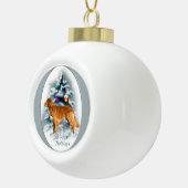Nova Scotia Duck Tolling Retriever Kerstmis Keramische Bal Ornament (Rechts)