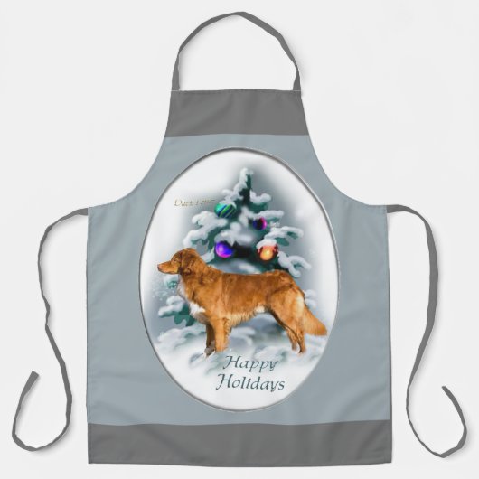 Nova Scotia Duck Tolling Retriever Kerstmis Schort (Voorkant)