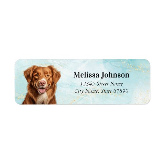 Nova Scotia Duck Tolling Retriever-labels Etiket (Voorkant)