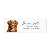 Nova Scotia Duck Tolling Retriever-labels Etiket (Voorkant)
