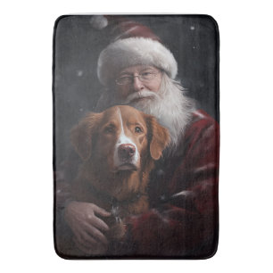 Nova Scotia Duck Tolling Retriever Met Kerstman Fe Badmat