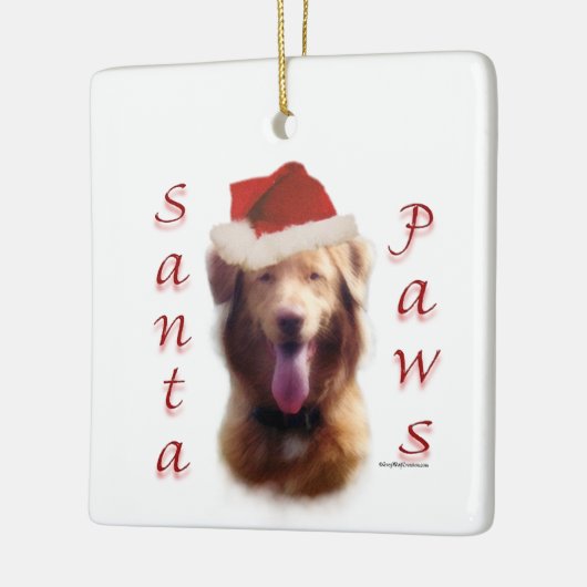 Nova Scotia Duck Tolling Retriever Santa Paws Keramisch Ornament (Links)