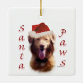 Nova Scotia Duck Tolling Retriever Santa Paws Keramisch Ornament (Achterkant)