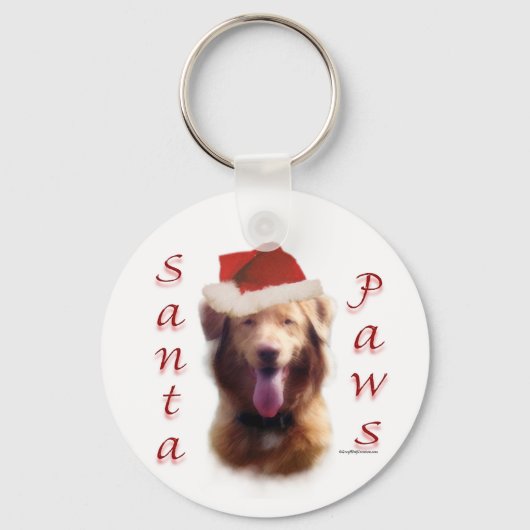 Nova Scotia Duck Tolling Retriever Santa Paws Sleutelhanger (Achterkant)