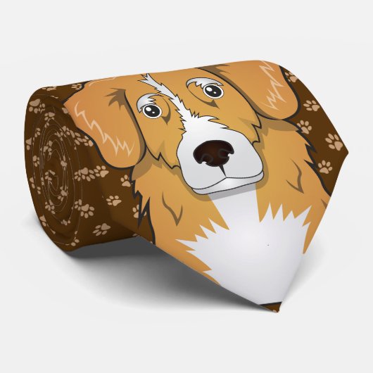 Nova Scotia Duck Tolling Retriever (Toller) Stropdas (Opgerold)