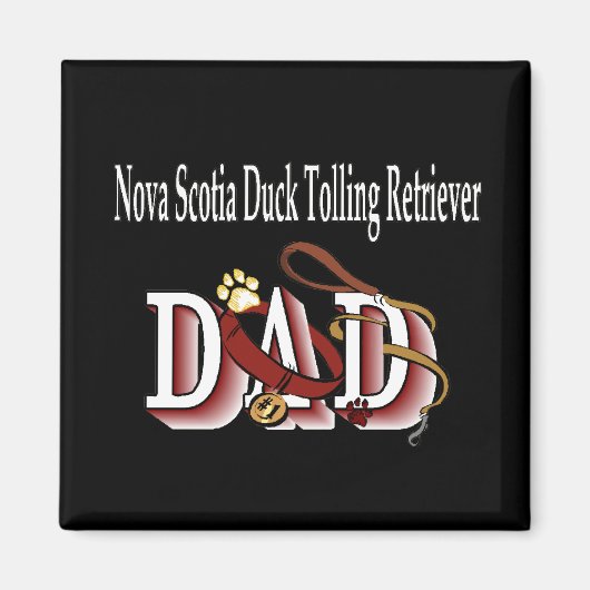 NOVA SCOTIA DUCK Tolling Retriever vader Magnet (Voorkant)