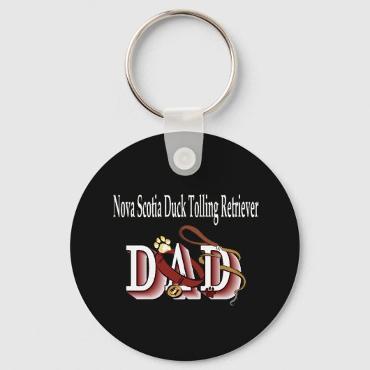 NOVA SCOTIA DUCK Tolling Retriever vader sleutelha Sleutelhanger (Voorkant)