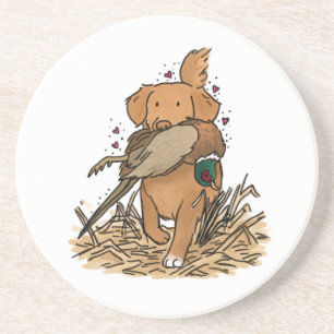 Nova Scotia Duck Tolling Retriever Zandsteen Onderzetter