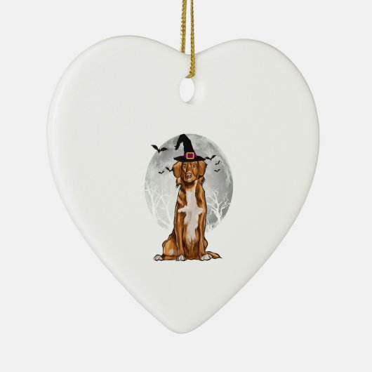Nova Scotia Duck Tolling Retrievers Dog Witch Pet Keramisch Ornament (Rechts)