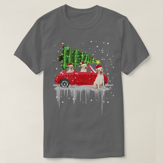 Nova Scotia Duck Tolling Rides Car Red T T-shirt (Design voorkant)