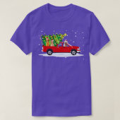 Nova Scotia Duck Tolling Rides Red Truck T-shirt (Design voorkant)