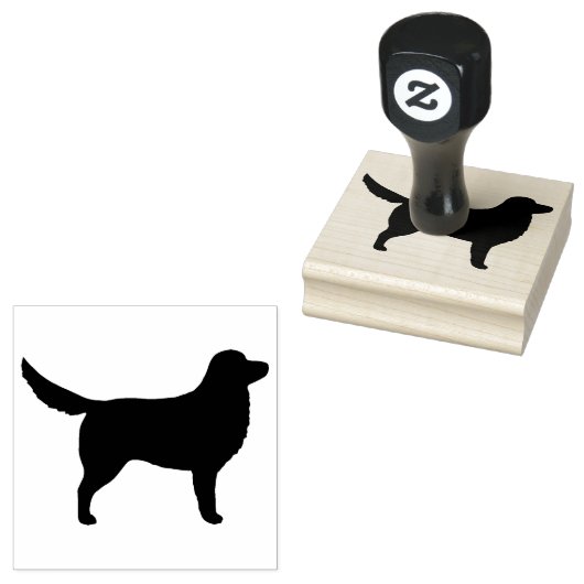 Nova Scotia Duck Tolling Silhouette Rubberstempel (Gestempeld)