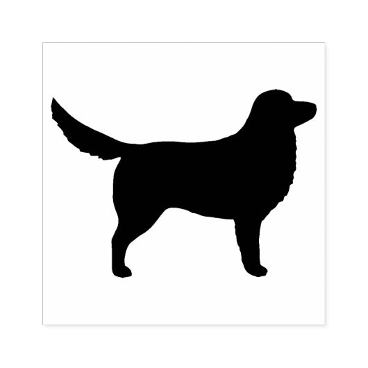 Nova Scotia Duck Tolling Silhouette Rubberstempel (Afrduk)
