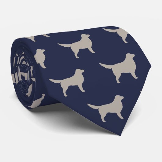 Nova Scotia Duck Tolling Silhouettes Stropdas (Opgerold)