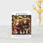 Nova Scotia Ducktolling Retriever Kerst Kaart (Gele Bloem)