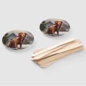 Nova Scotia Eend Toller Hond in Sneeuw Kerstmis Handwaaier (Niet-gemonteerd)