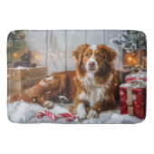 Nova Scotia Eend Toller Hond Kerstfeest Badmat (Voorkant)