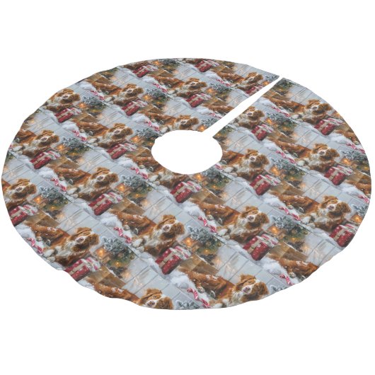 Nova Scotia Eend Toller Hond Kerstfeest Kerstboom Rok (Gekanteld)